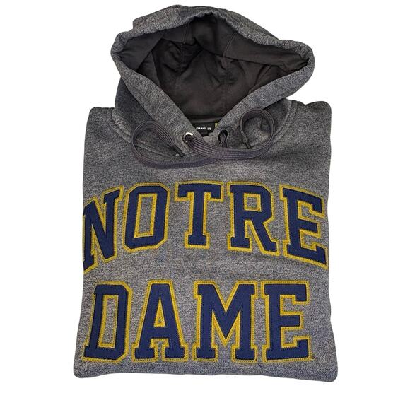 Under Armour Notre Dame Hoodie Women’s S | Gray Storm Tech - Picture 1 of 13